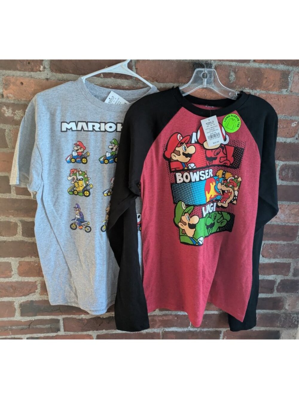 Lot of Two Boy's XL Nintendo T-Shirts New NWT Mario Kart